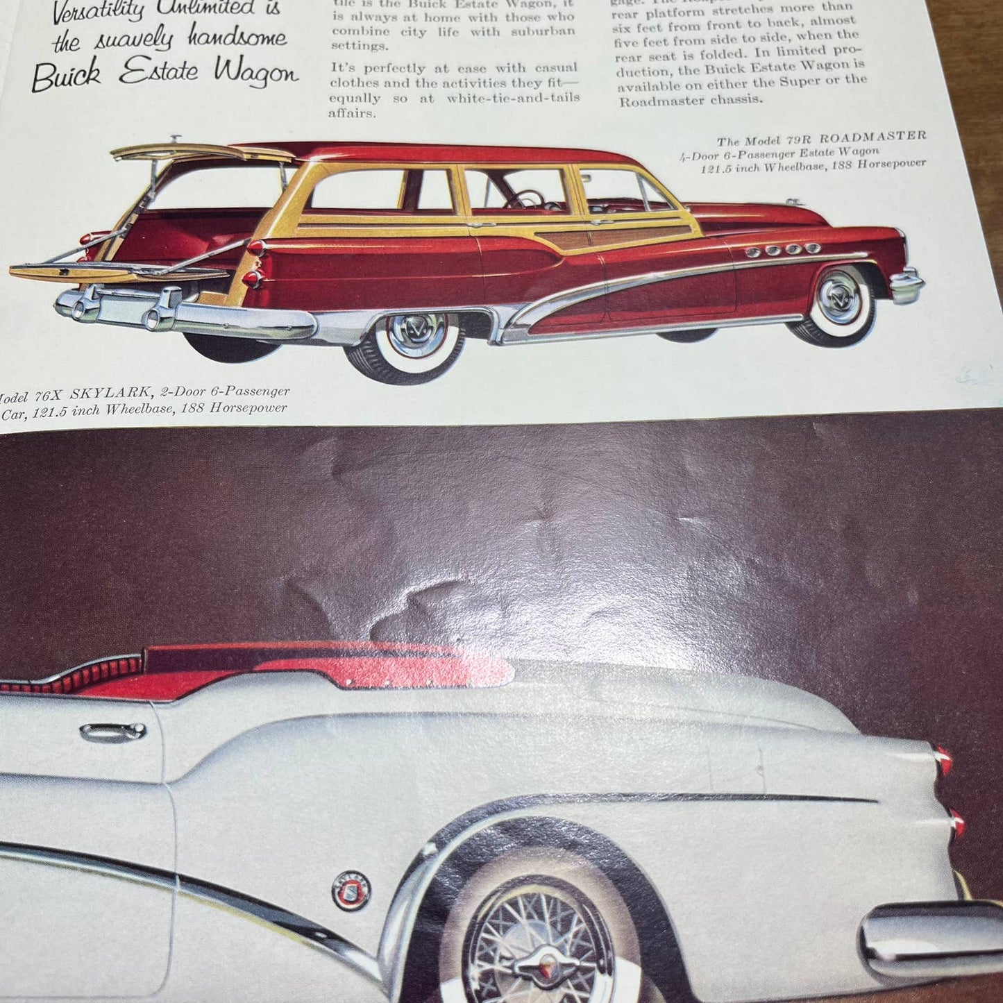 1953 Buick’s Greatest Cars in 50 Years Full Color Deluxe Sales Brochure B4