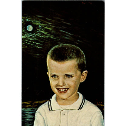 Young Boy - Morris Katz 1970s - Original Postcard TJ9-P1