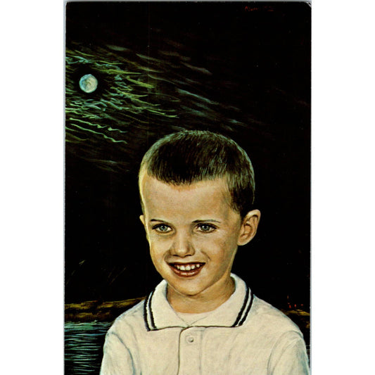 Young Boy - Morris Katz 1970s - Original Postcard TJ9-P1