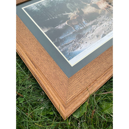 Signed Framed Matted Patrick Gibbs Numbered Print “His Majesty” Hunting Art