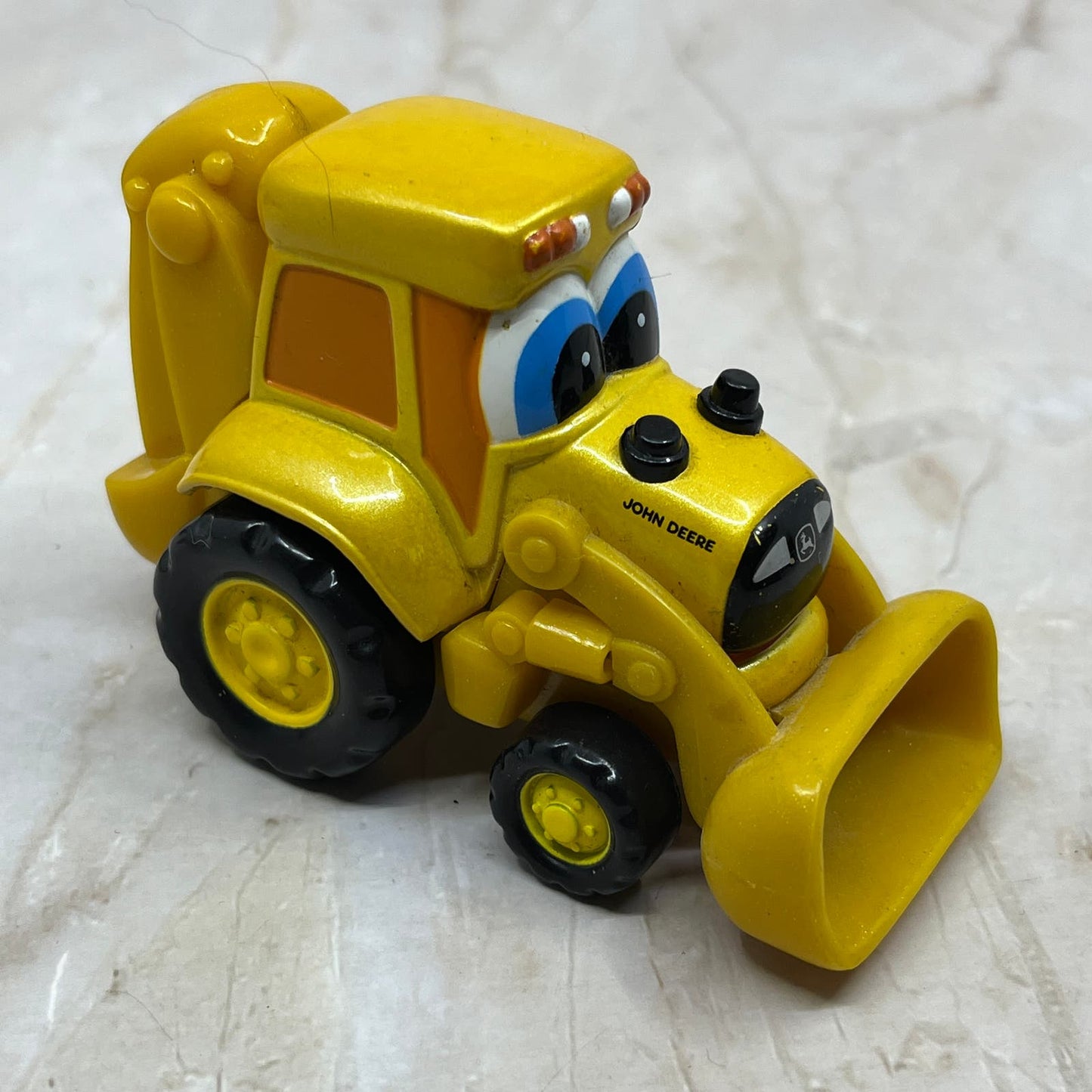 John Deere ERTL Kids Johnny Yellow Farm Tractor Toy Loader Heavy Duty TE5-S2