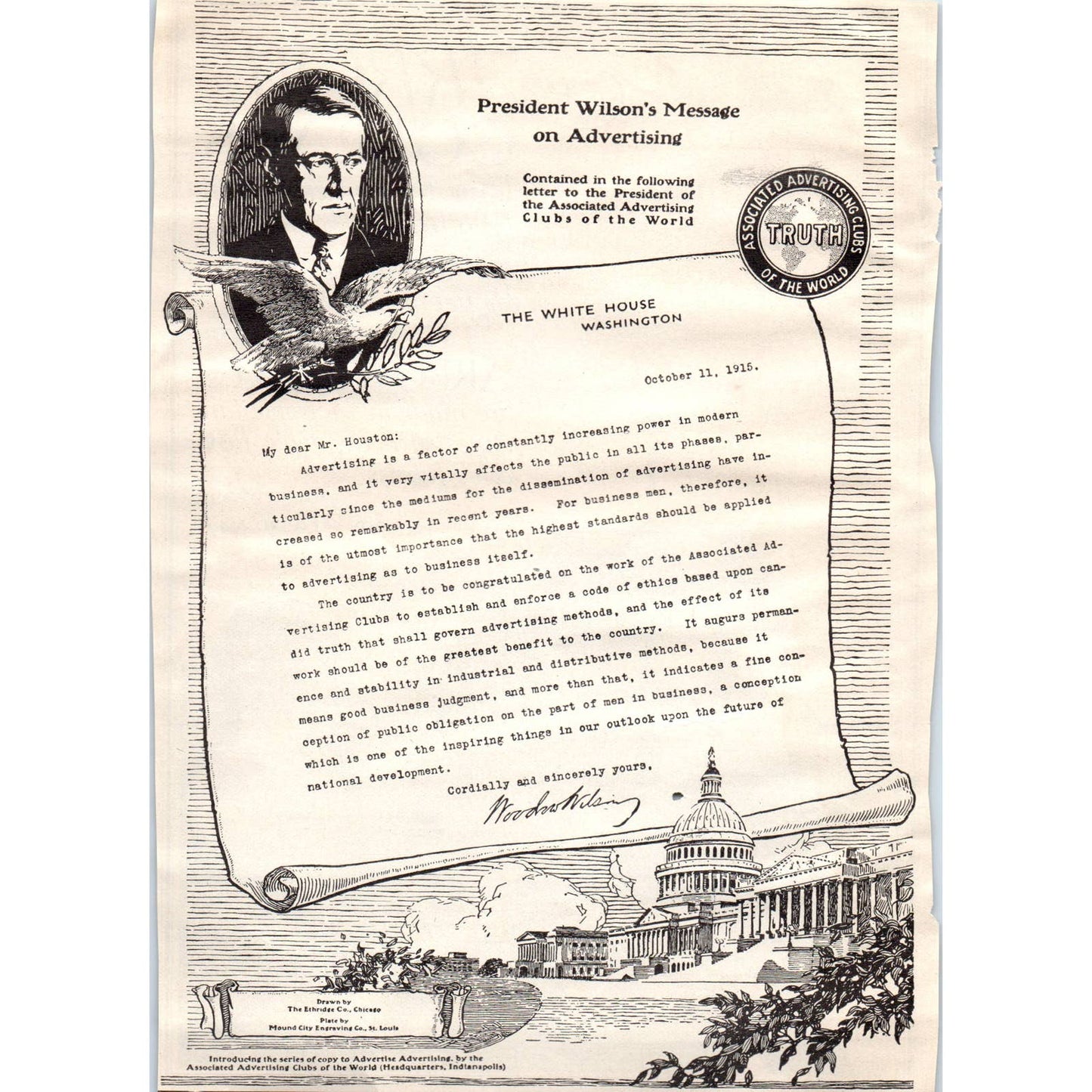 c1920 Harper's Magazine Ad - Cluett, Peabody and Co Arrow Collars Shirts TF6-1