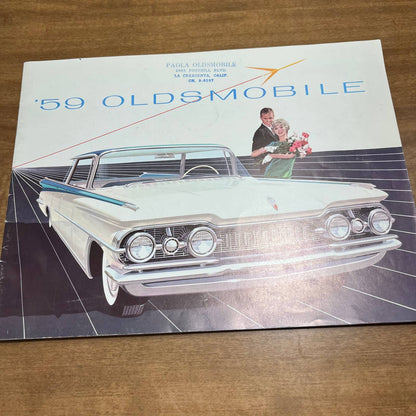 1959 Oldsmobile Full Color Deluxe Sales Brochure Ninety-Eight Super 88 Fiesta B4