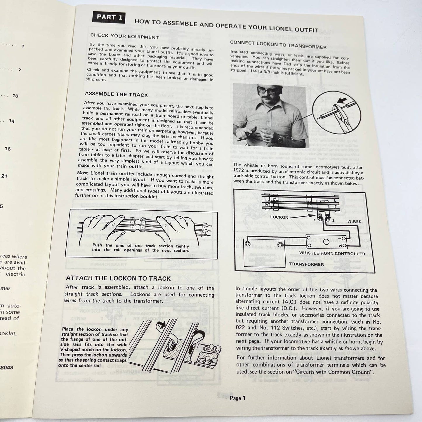 1975 Lionel Train and Accessory Manual 0/027 Model Railroad TC6