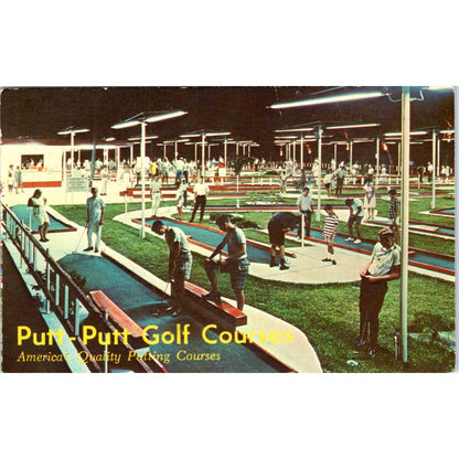Putt-Putt Golf Courses Aurora Colorado Original Postcard TK1-23