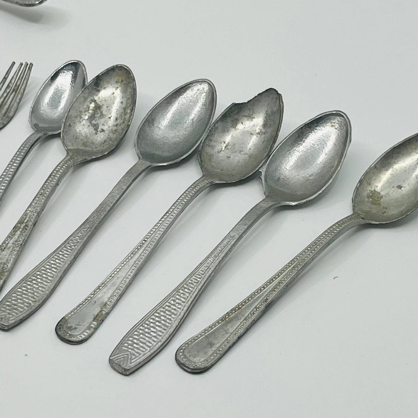 Antique Mixed Germany Metal Silverware Miniature Kitchen Toy Utensils Lot 21 SB4