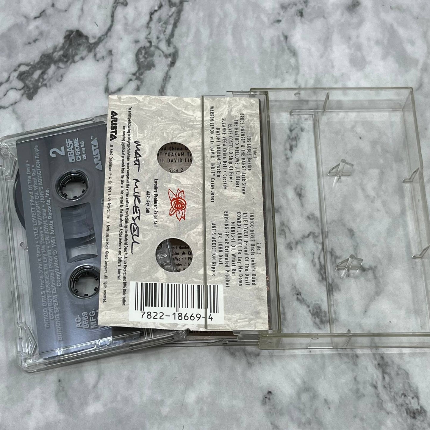 Deadicated ~ Grateful Dead Tribute ~ 1991 Arista Cassette Tape￼ TC7-45