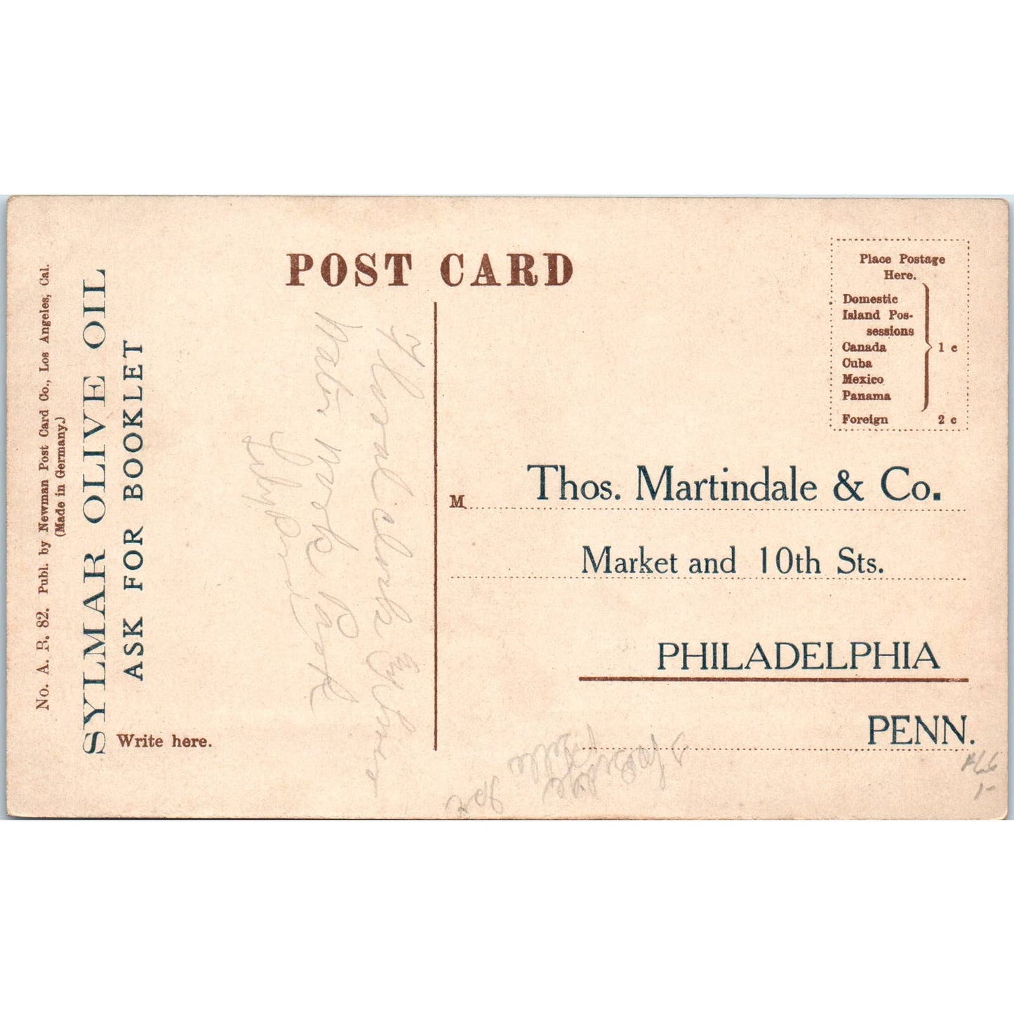 Picking Olives at Sylmar California c1910 Original Postcard TK1-P20