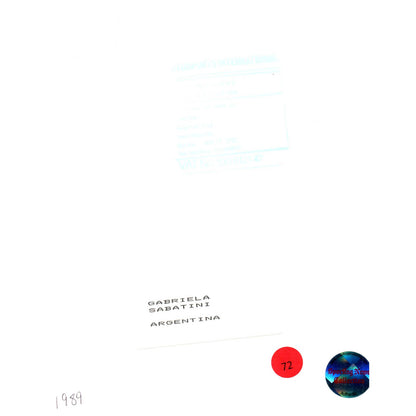 1989 Original Press Photo Women's Tennis Gabriela Sabatini ~8x10" AD2-4