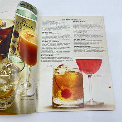 1970s The Bacardi Party Book of Rum Cocktail Drink Recipes TC6