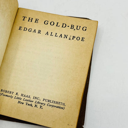 c1920 Little Leather Library Book THE GOLD BUG Poe TA7