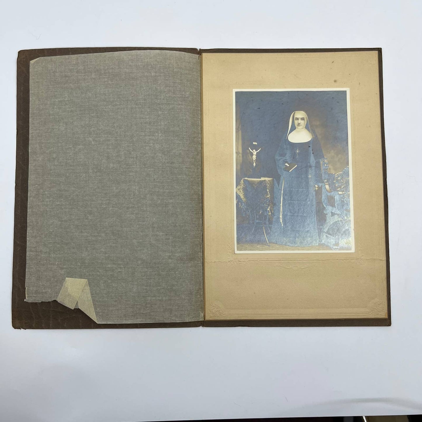 c1880 Victorian Photograph of a Nun 4x5" TF5