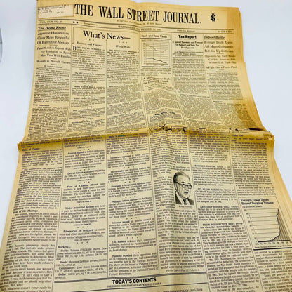 1987 Wall Street Journal September 30 - Death of Henry Ford II BA1