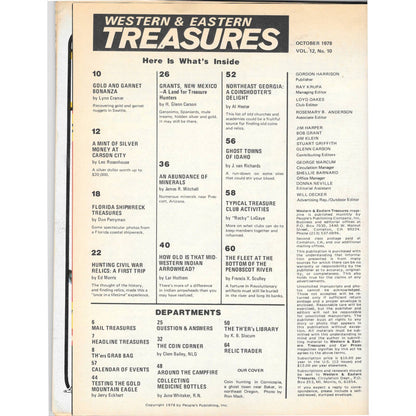 Western & Eastern Treasures Magazine - Gold Metal Detecting Oct 1978 M4