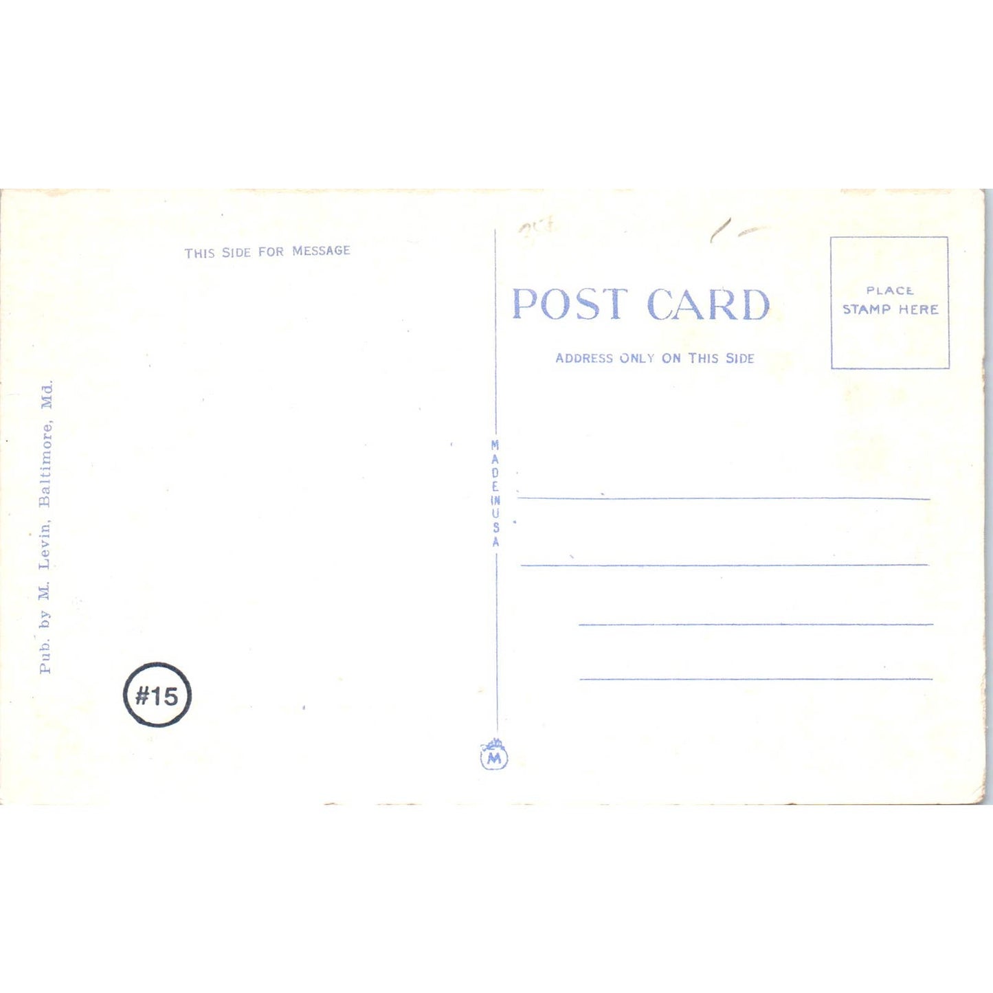 Boat Lake View Druid Hill Park Baltimore MD Original Postcard TK1-28