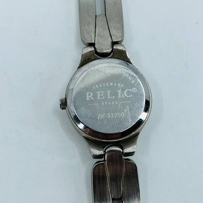 Vintage Brushed Metal Relic Watch Metal Bracelet Clasp Band SA9