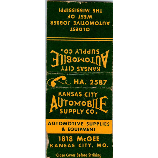 Kansas City Automotive Supply Co Advertising Matchbook Cover SA9-M2