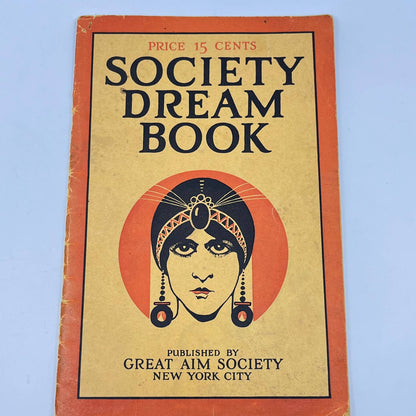 1925 Society Dream Book Great Aim Society New York Dream Interpretation TF7