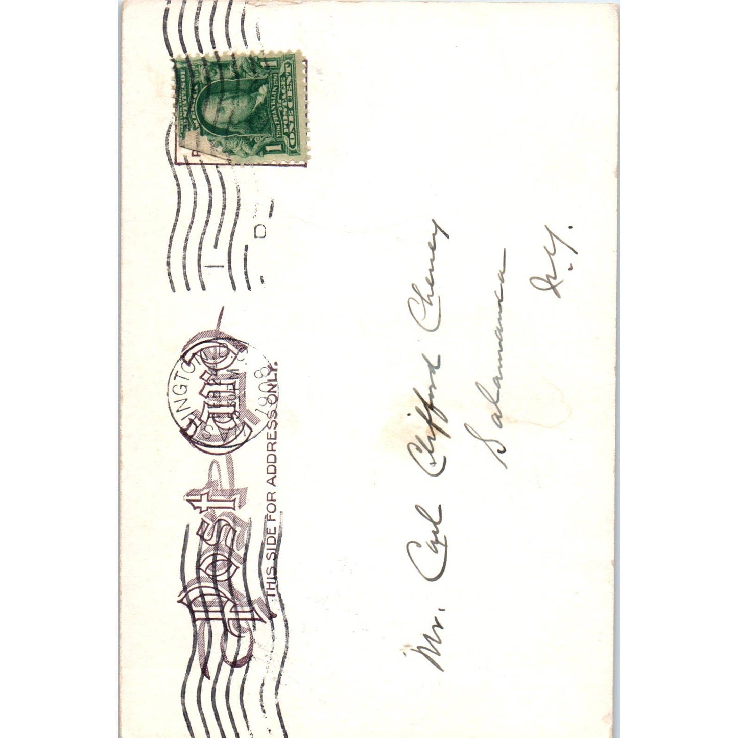 Bancroft Hotel W.L. Shepard 1908 Washington D.C. Original Postcard TK1-P2