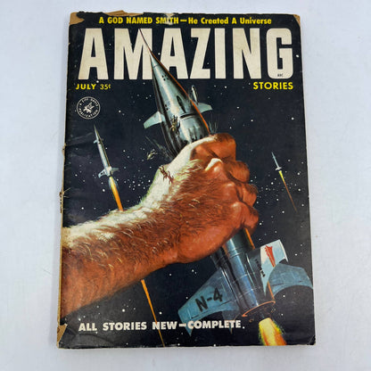 AMAZING STORIES Science Fiction Digest Vol 31 no7 July 1957 COVER Valigursky TC1