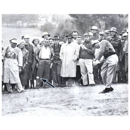 1960 Press Photo Golf Eric Monti Rough Shot Los Angeles Open 7x9" AD2