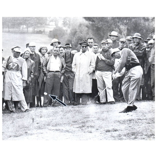 1960 Press Photo Golf Eric Monti Rough Shot Los Angeles Open 7x9" AD2