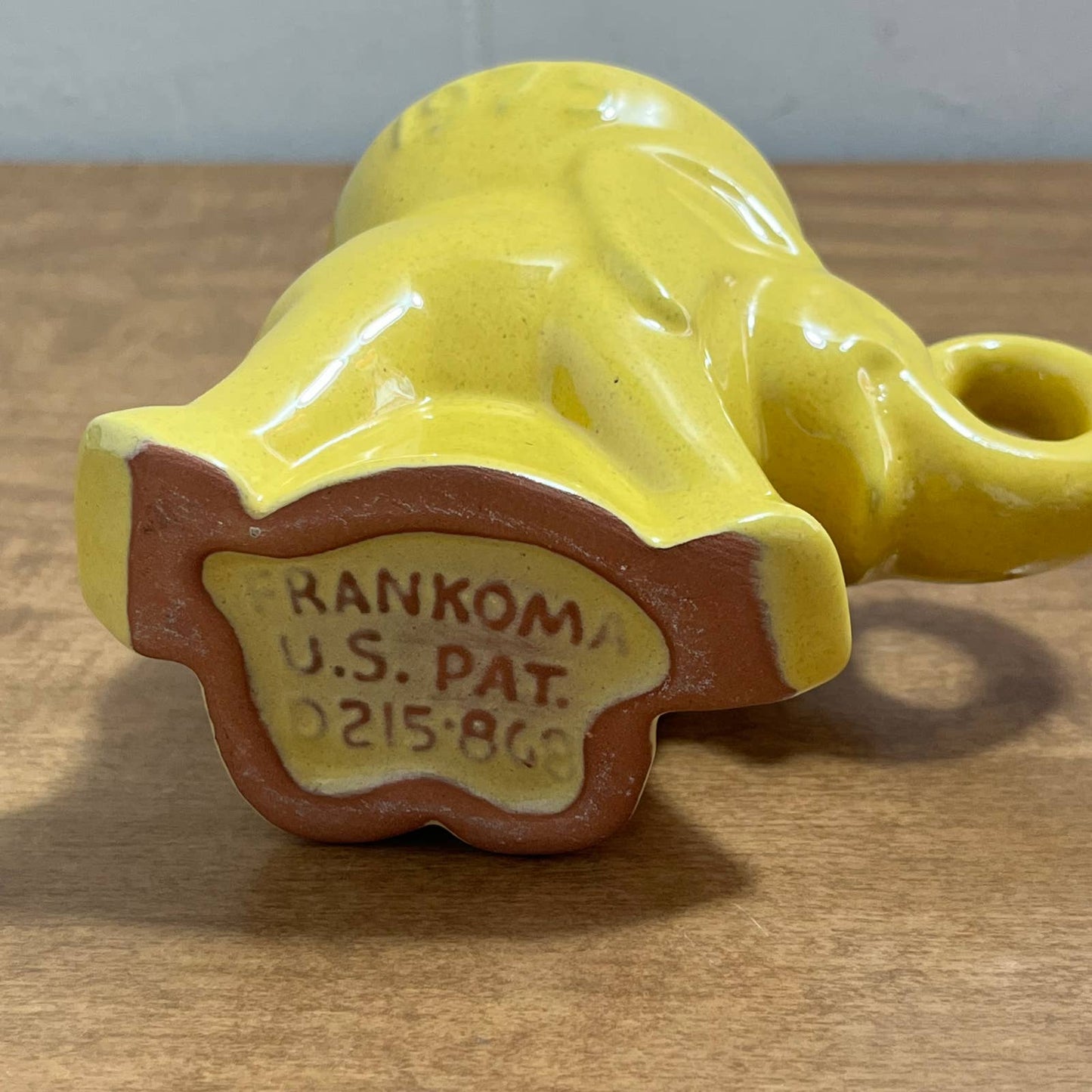 1975 Frankoma Republican GOP Elephant Political Mug Yellow Glaze Nixon TB7