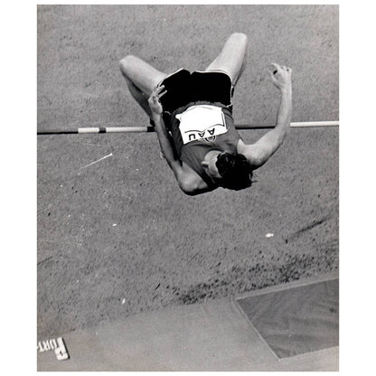 1969 Original Press Photo Track and Field High Jump Dick Fosbury 8x10" AD2