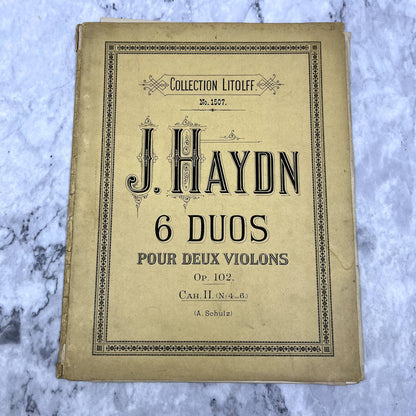 J. Haydn 6 Duos Pour Deux Violons 1905 Violin Sheet Music TK2-SM2