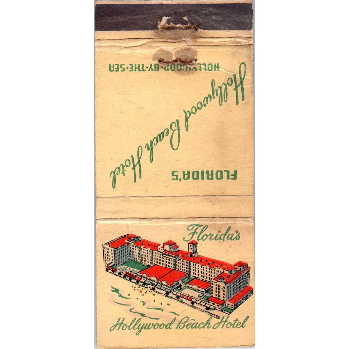 Florida's Hollywood Beach Hotel Advertising Matchbook Cover SA1-M6