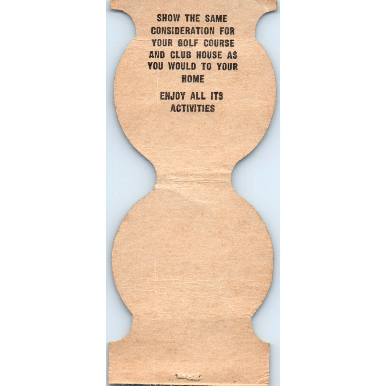 Rainier Golf & Country Club Seattle Die Cut Advertising Matchbook Cover SA6-M3