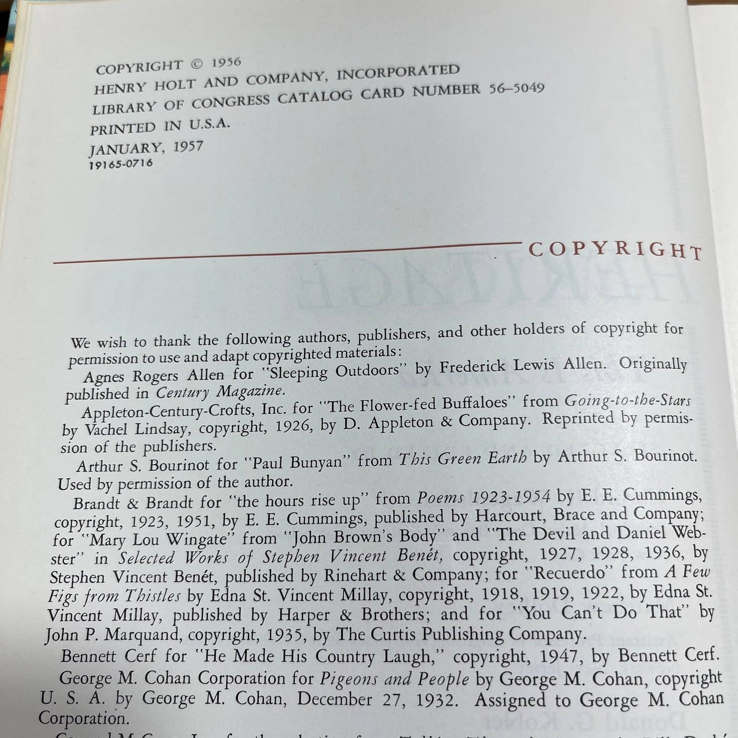 Our Reading Heritage, This is America 1957 Textbook Kobler Wagenheim Dolkey TH7