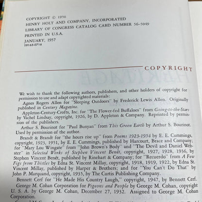 Our Reading Heritage, This is America 1957 Textbook Kobler Wagenheim Dolkey TH7