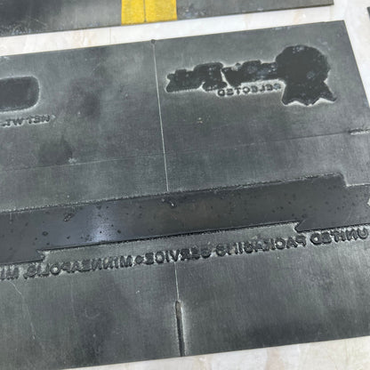 Vintage Newspaper Ad Printing Plate Lot of 4 Mays Bros Fancy Nuts TC9-10