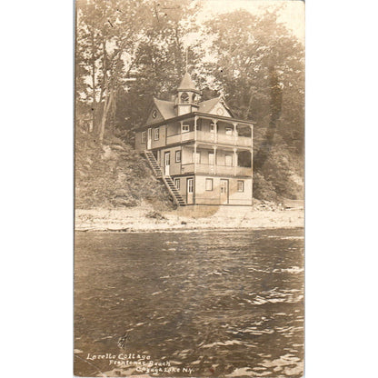 Lorello College Frontenac Beach Cayuga NY RPPC Original Postcard TK1-P1