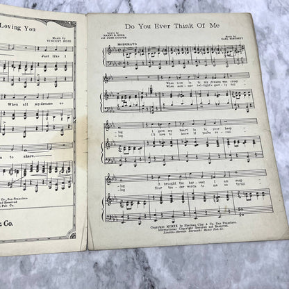 Do You Ever Think of Me Earl Burtnett Harry D. Kerr 1920 Sheet Music TK2-SM