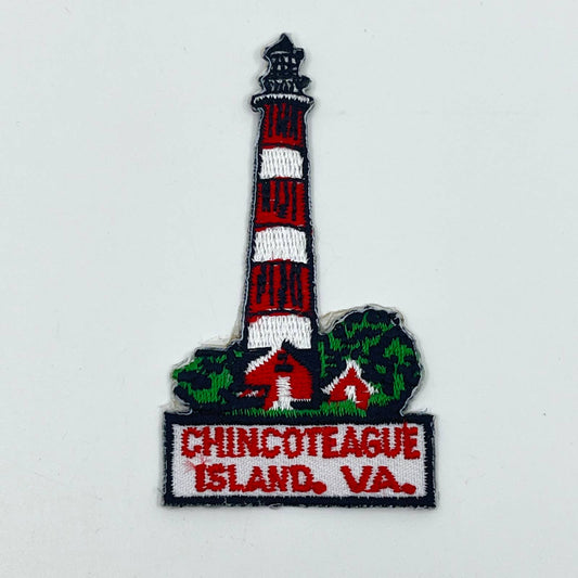 Vintage Chincoteague Island VA Souvenir Sew On Iron On Patch Lighthouse SC6