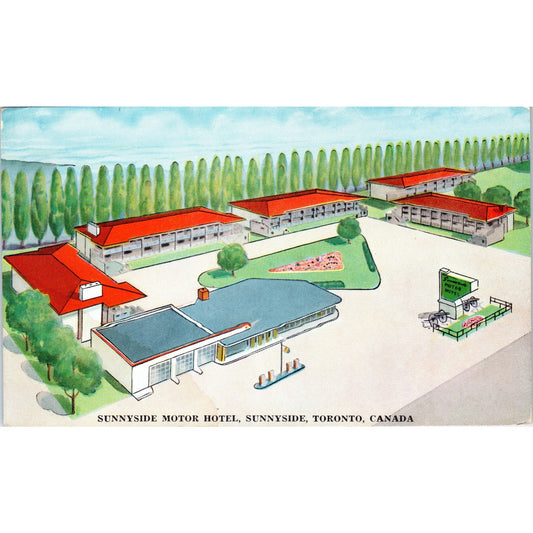 Sunnyside Motor Hotel Sunnyside Toronto Canada - Original Postcard P3-4