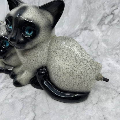 1950s Rare Original Leland Claes Blue Point Siamese Cat TV Lamp WORKS 9.5x6" SA2