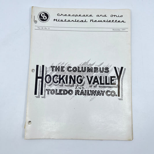 1977 Nov Chesapeake and Ohio Historical Newsletter C&O RR Thomas Dixon WV M1-2