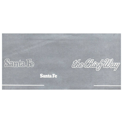 1960s Santa Fe Railway Chief Way Chicago Texas CA Silver Ticket Envelope SE4