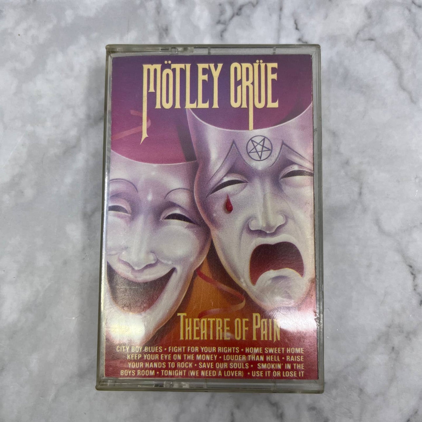 Vintage Motley Crew - Theatre of Pain - Cassette Tape TJ2-6