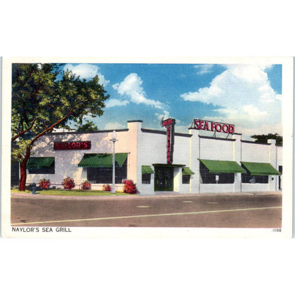 Naylor's Sea Grill on the Potomac Washington D.C. Original Postcard TK1-P2