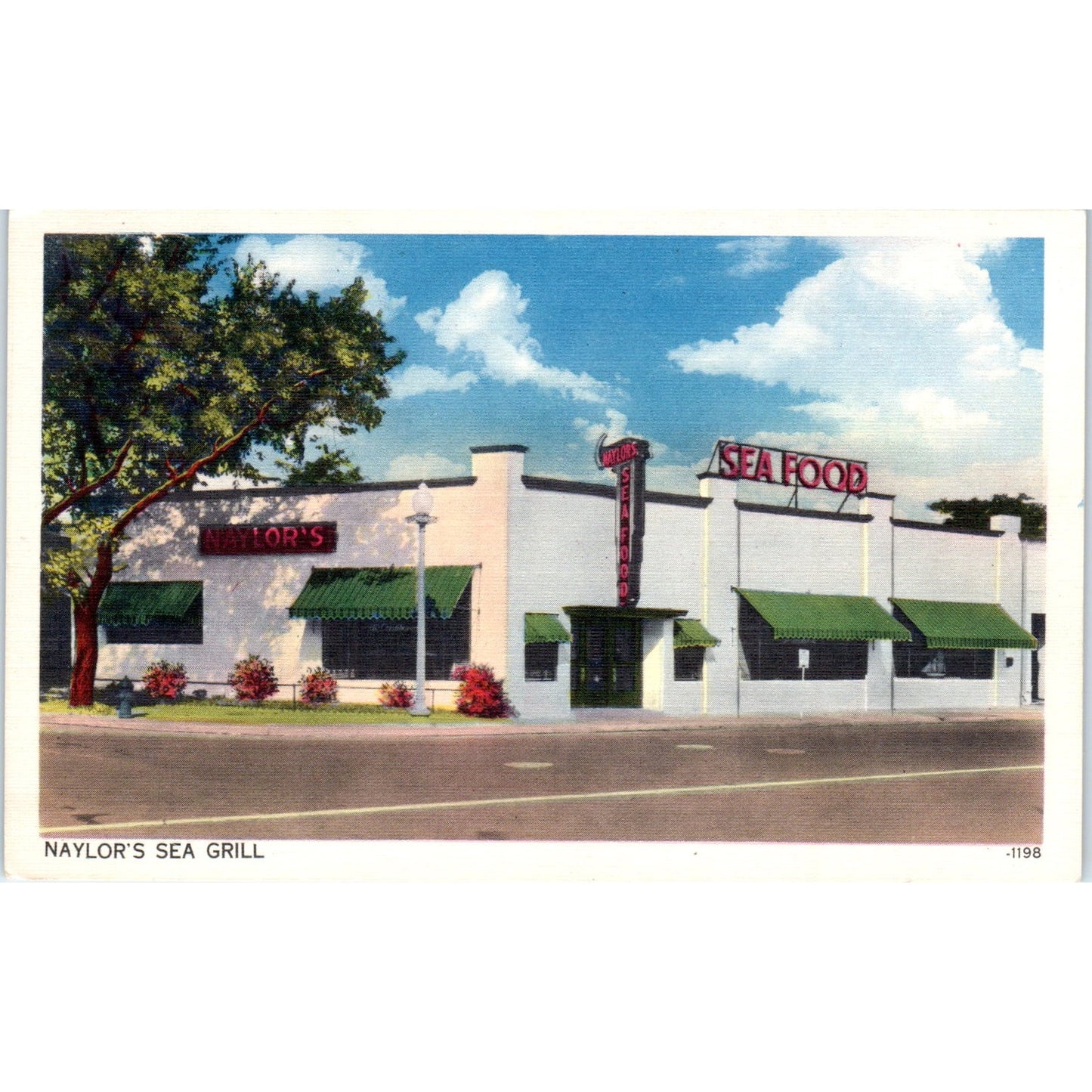 Naylor's Sea Grill on the Potomac Washington D.C. Original Postcard P1-16