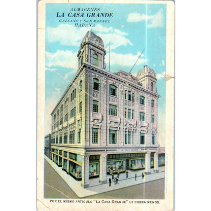 Almacenes La Casa Grande Galiano Y San Rafael Havana Cuba Postcard P3-1