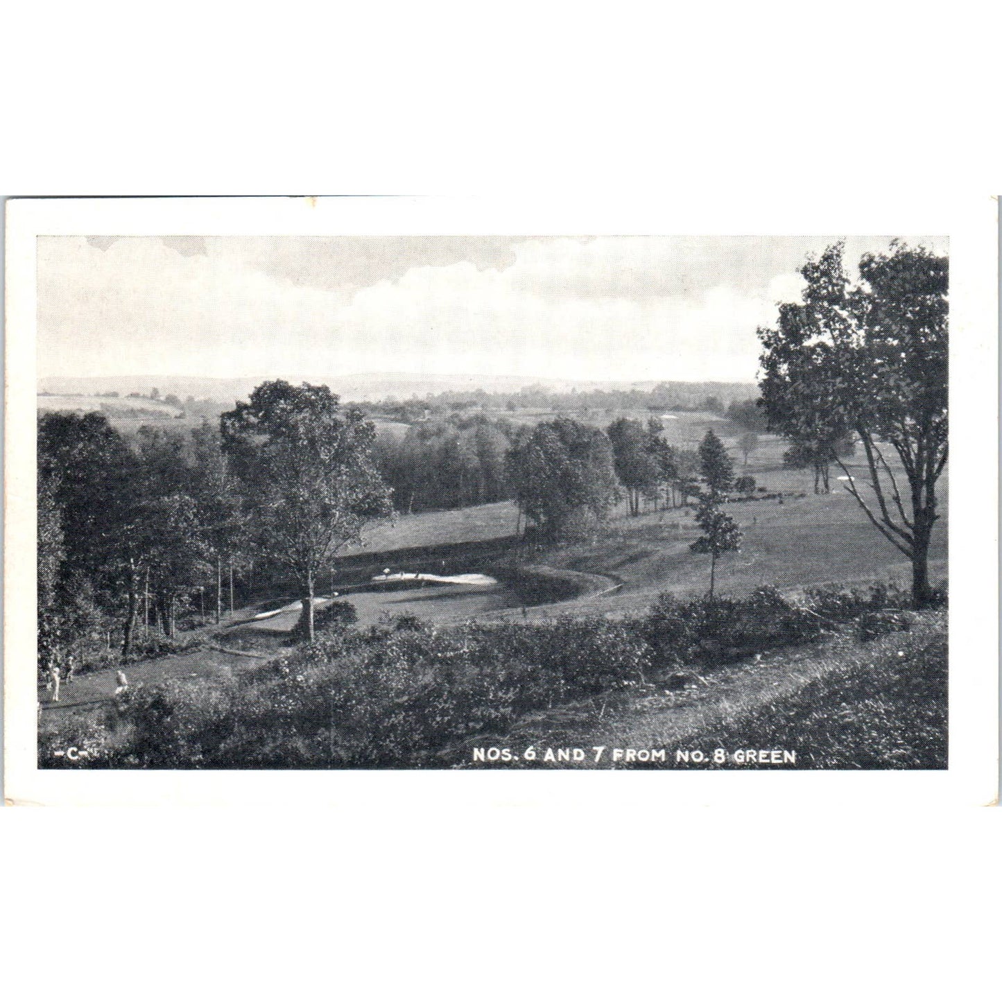 Vintage Postcard Irem's Playground Golf Course Holes 6 & 7 Dallas PA TD9-P1