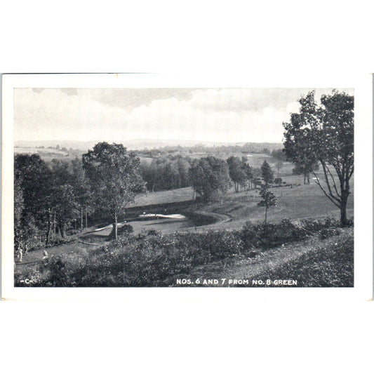 Vintage Postcard Irem's Playground Golf Course Holes 6 & 7 Dallas PA TD9-P1