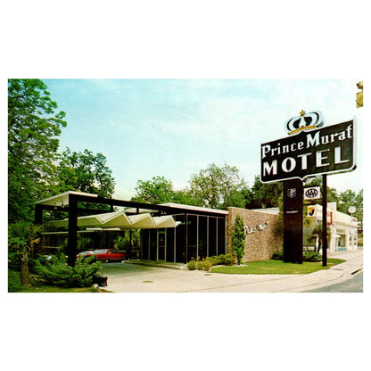 Prince Murat Motel Tallahassee Florida - Postcard TJ8-1