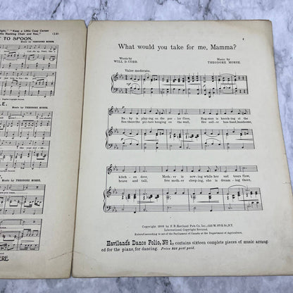 1906 Sheet Music - What Would You Take For Me, Mama? Theodore Morse TH5