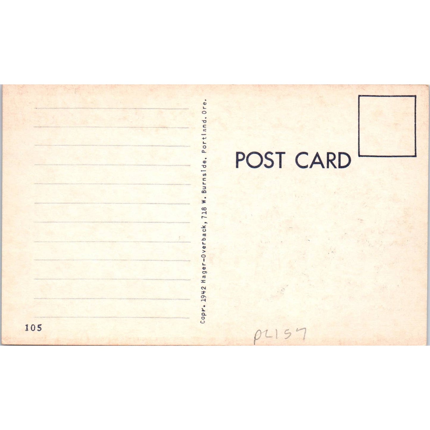 WW2 Too Good To Be True! Army Life No.105 Hager-Overback Comic Postcard TK1-26